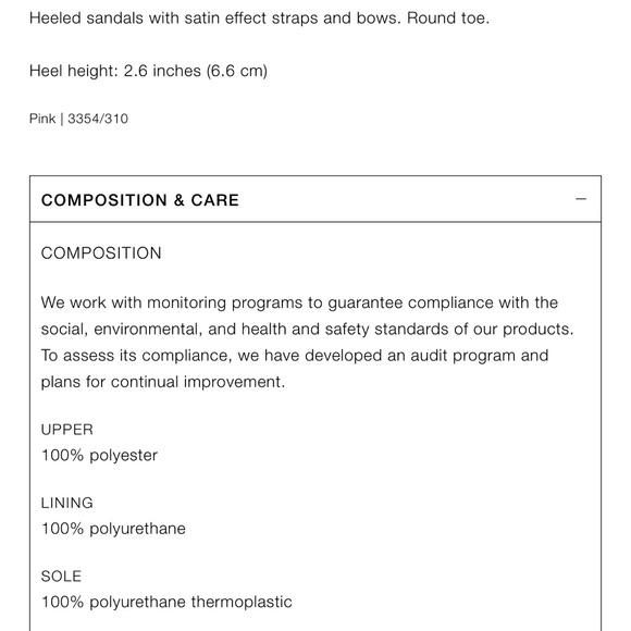 Zara heeled sandals with bow Light pink NWT - Picture 9 of 9